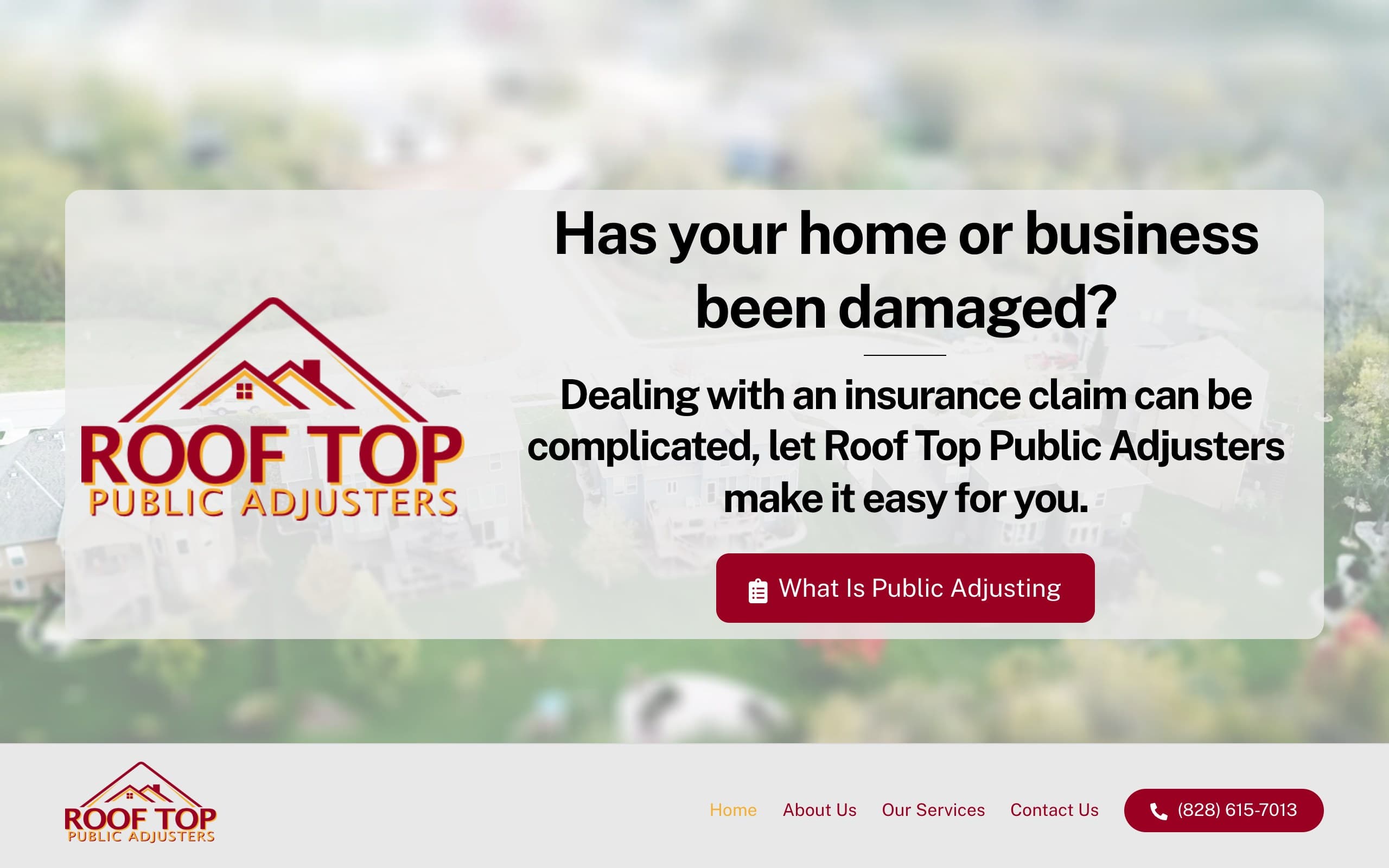 Roof Top Public Adjusters website