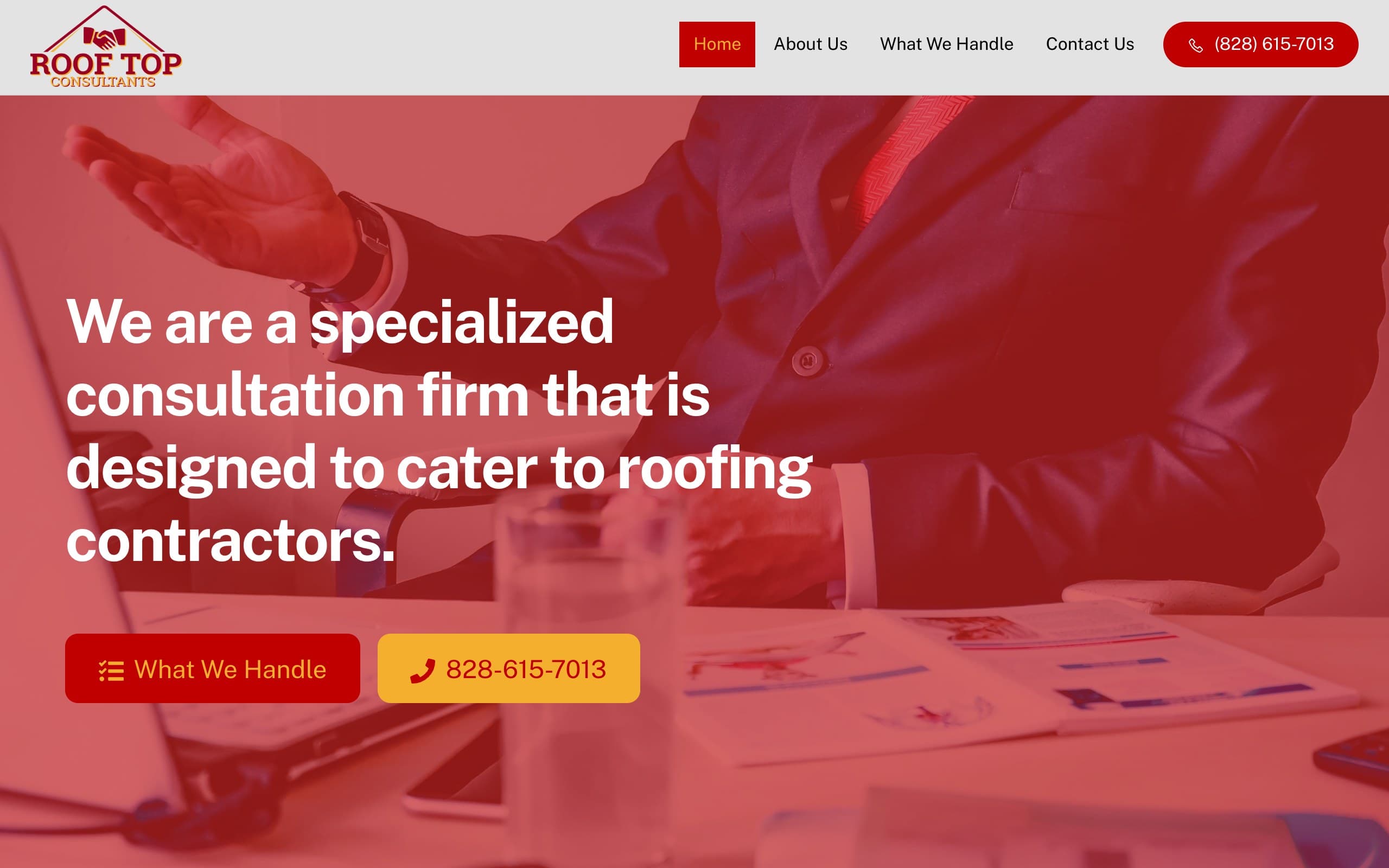 Roof Top Consultants website