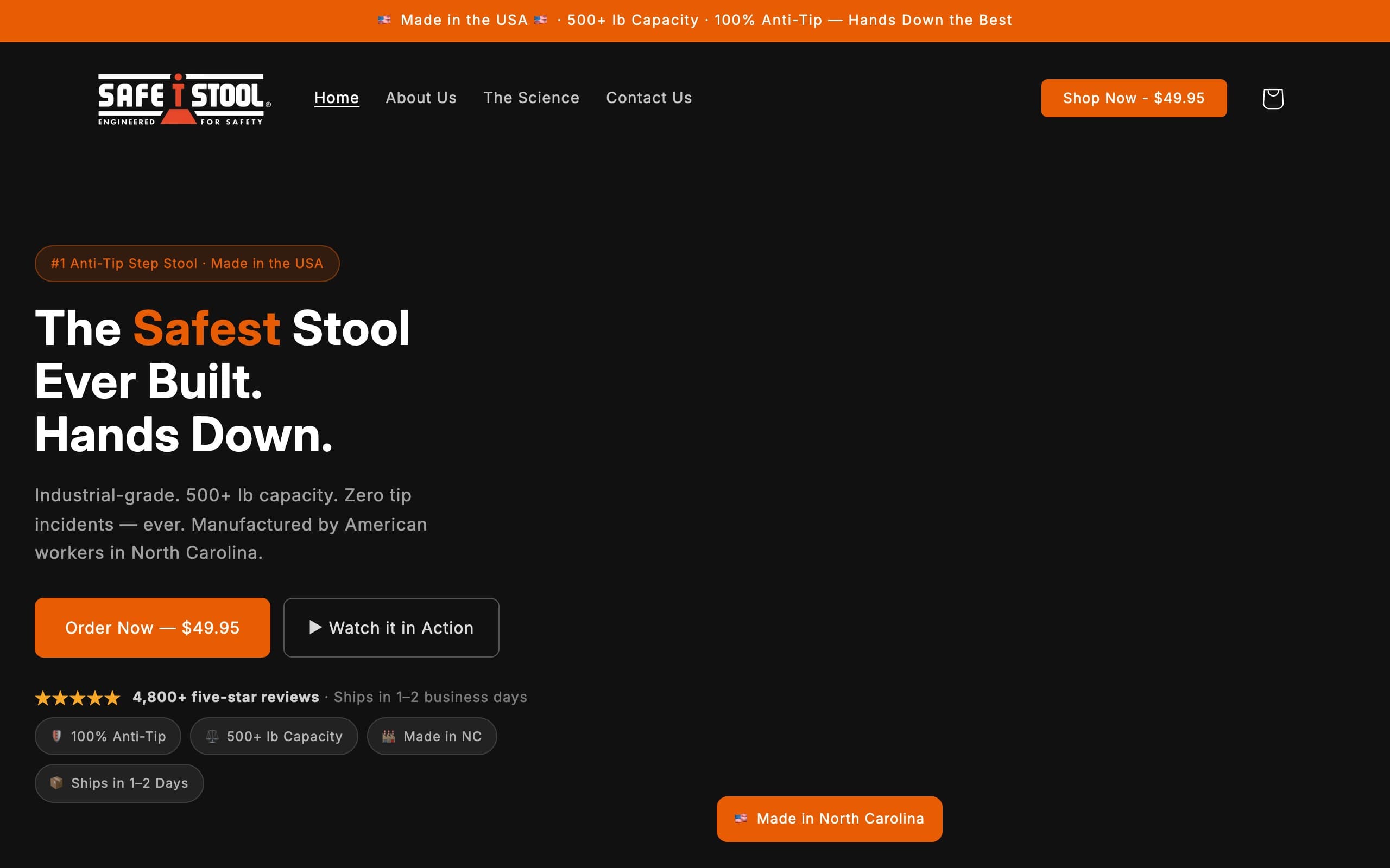 Safe-T-Stool website